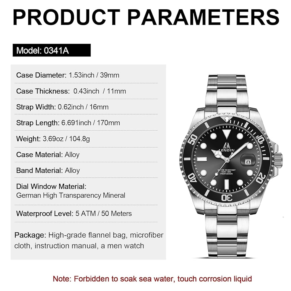LN LENQIN MENS WATCHES