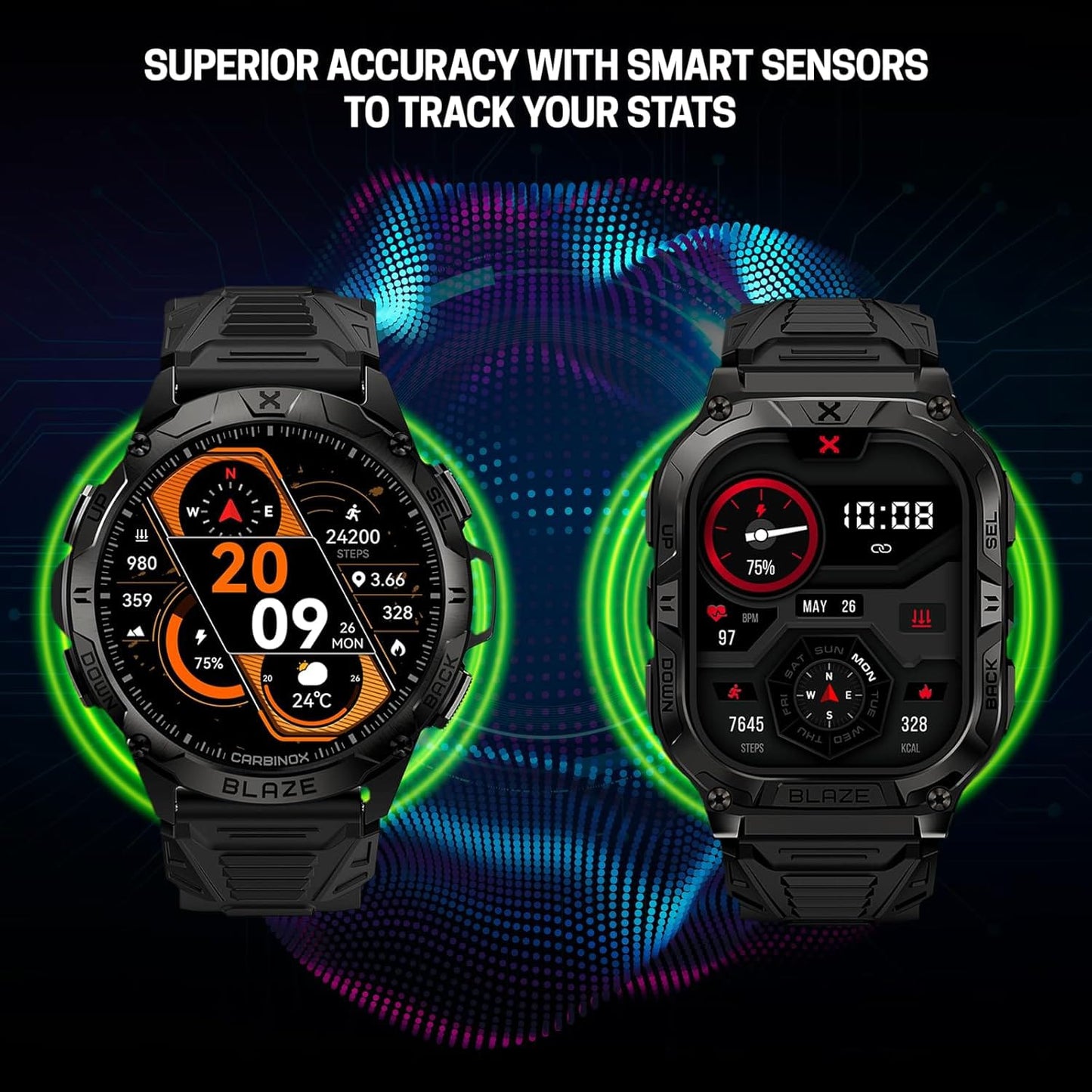 CARBINOX BLAZE SMART GPS  WATCH
